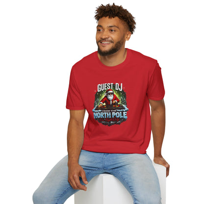 Guest DJ From the North Pole Christmas Shirt | Funny DJ Holiday Tee