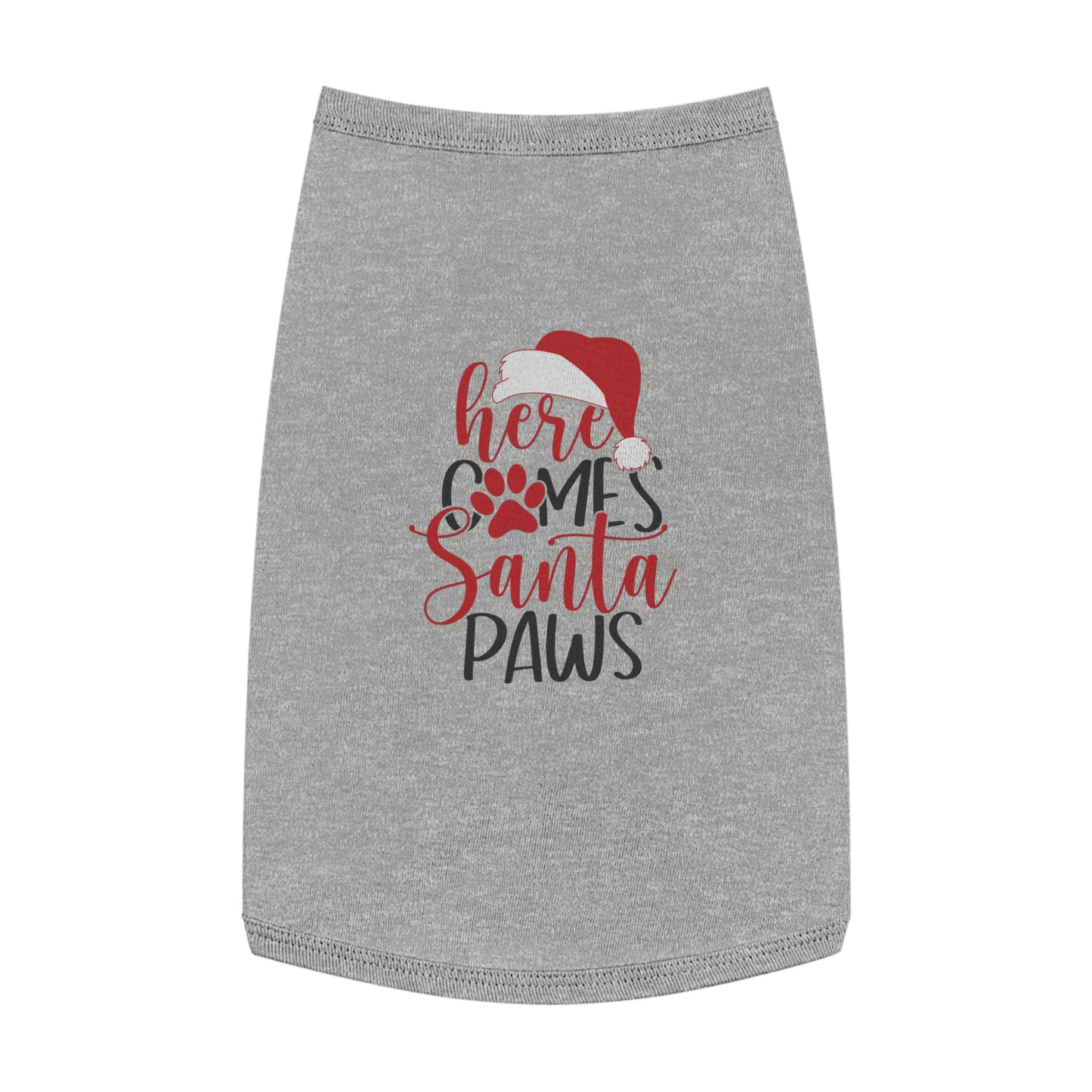 Here Comes Santa Paws Pet Christmas Tank Top