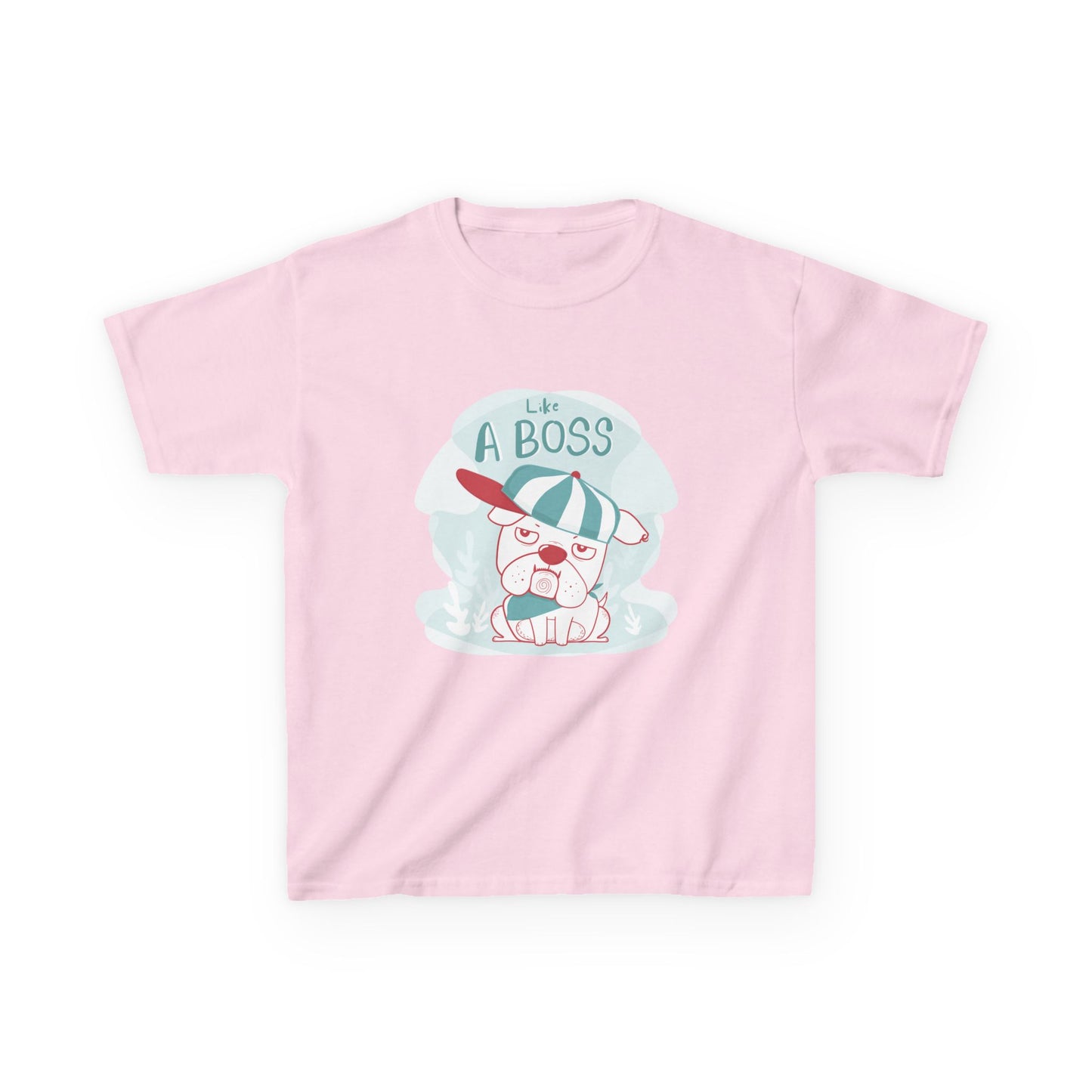 Like a Boss: Cool Cartoon Bulldog Graphic Kids' T-Shirt