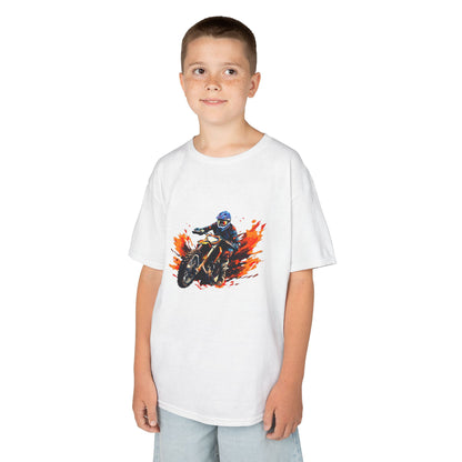 Ride in Style: Cool Motorcycle Racer Graphic Kids' T-Shirt