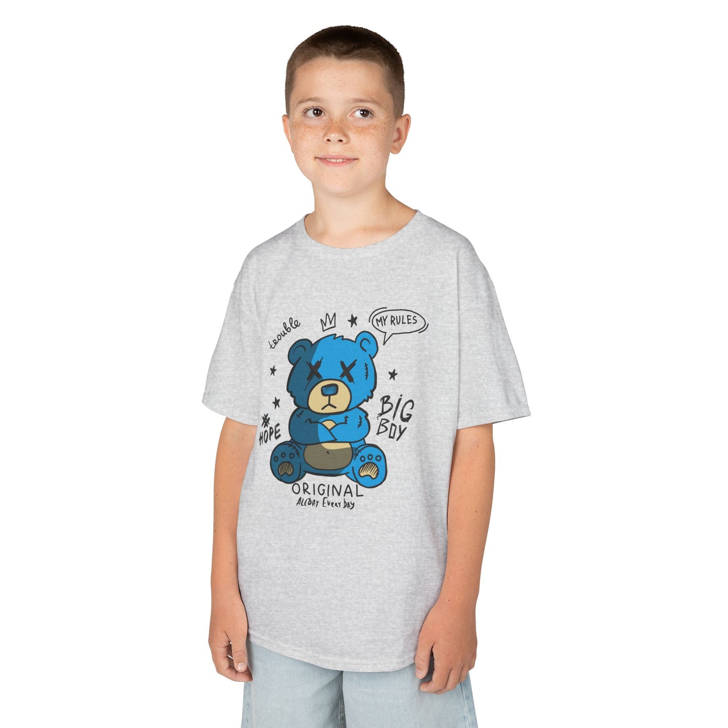 Big Boy Original Teddy Bear Kids Shirt | Bold Streetwear Graphic Tee