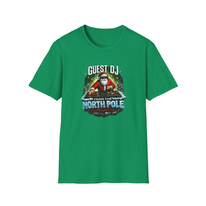 Guest DJ From the North Pole Christmas Shirt | Funny DJ Holiday Tee