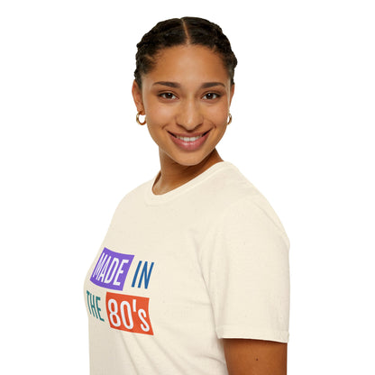 Made in the 80s Birthday Shirt – Retro 1980s Graphic Tee