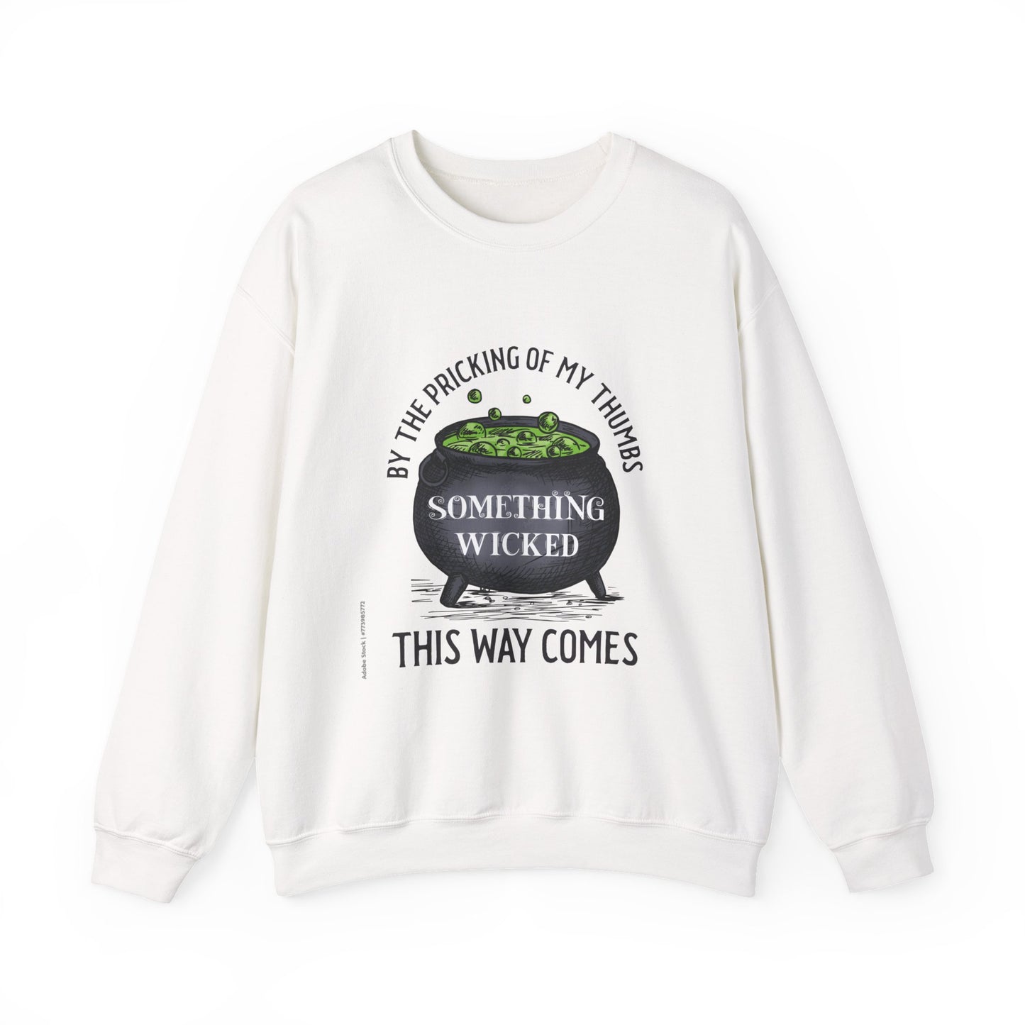 Something Wicked This Way Comes Halloween Sweatshirt | Witch Cauldron Crewneck