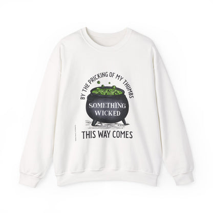 Something Wicked This Way Comes Halloween Sweatshirt | Witch Cauldron Crewneck