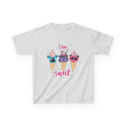 I Am Sweet: Adorable Ice Cream Cone Graphic Kids' T-Shirt
