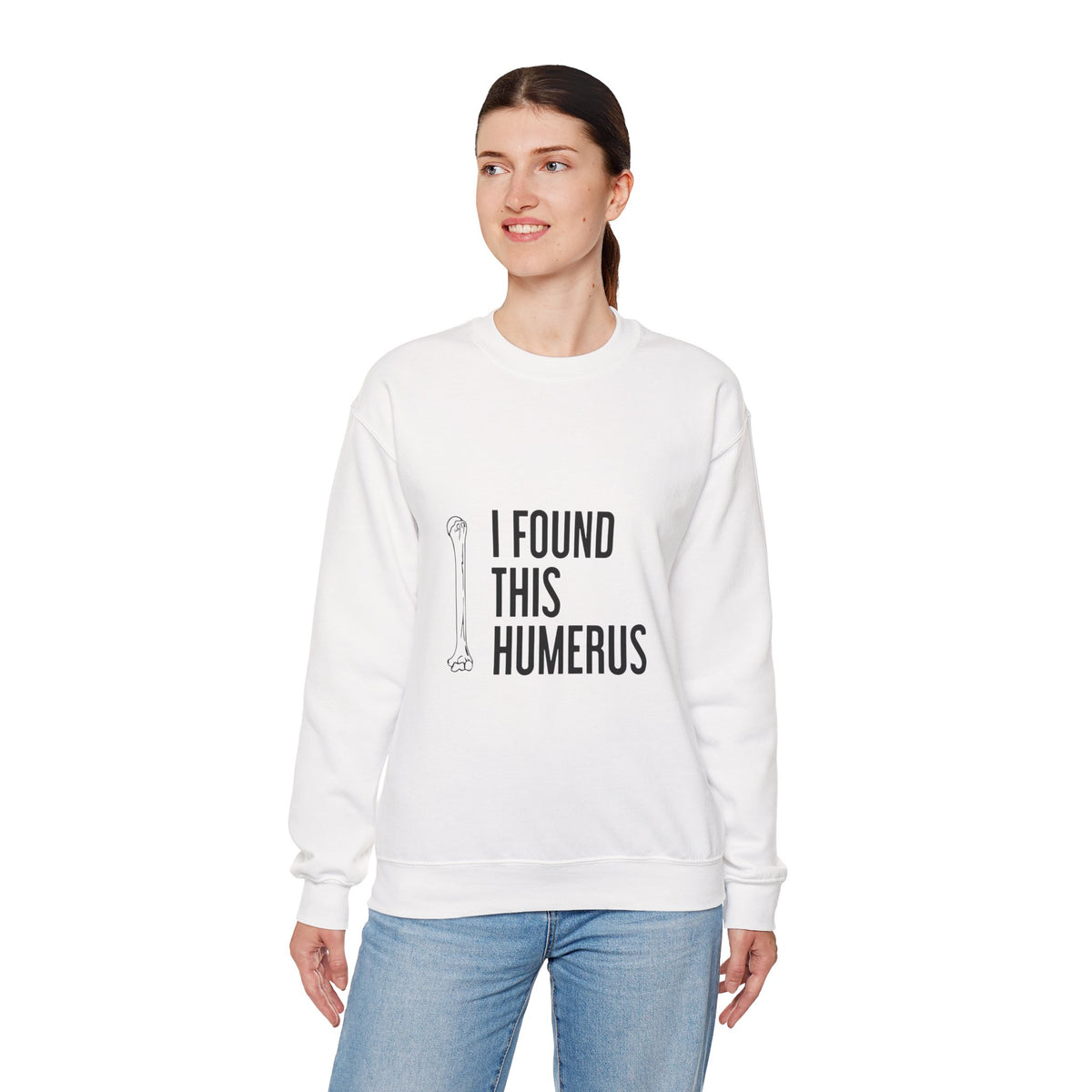 I Found This Humerus” Funny Halloween Sweatshirt