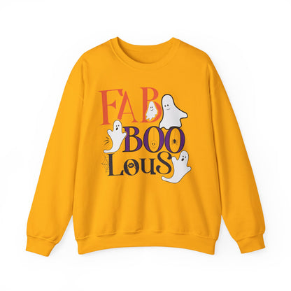 Fab-Boo-Lous Halloween Sweatshirt | Cute Ghost Spooky Season Crewneck