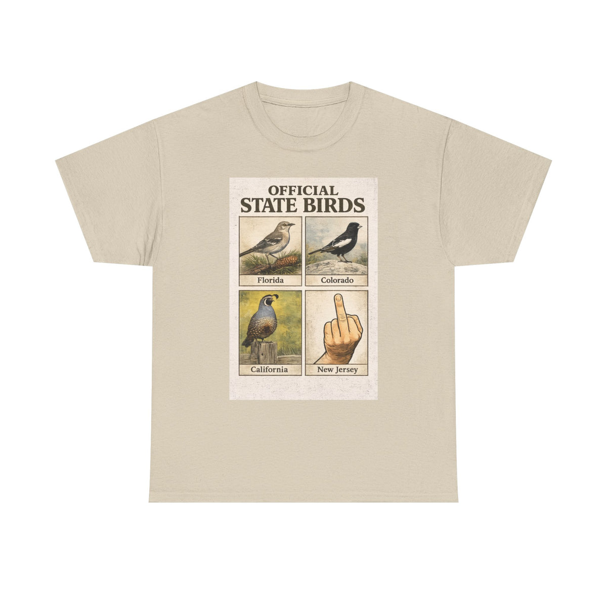 Official State Birds Shirt – Funny New Jersey Graphic Tee