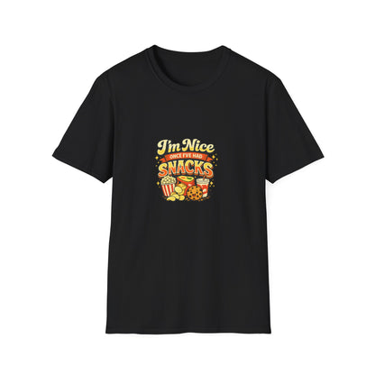 I’m Nice Once I’ve Had Snacks Retro Graphic Tee