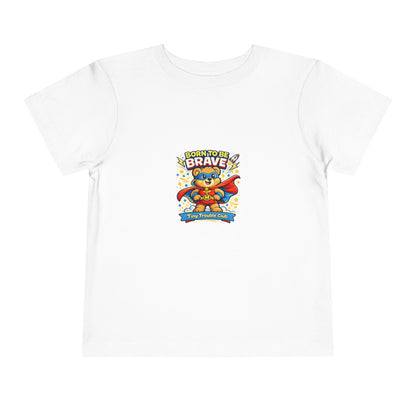 Brave Bear Kids Shirt – Tiny Trouble Club Superhero Toddler Graphic Tee