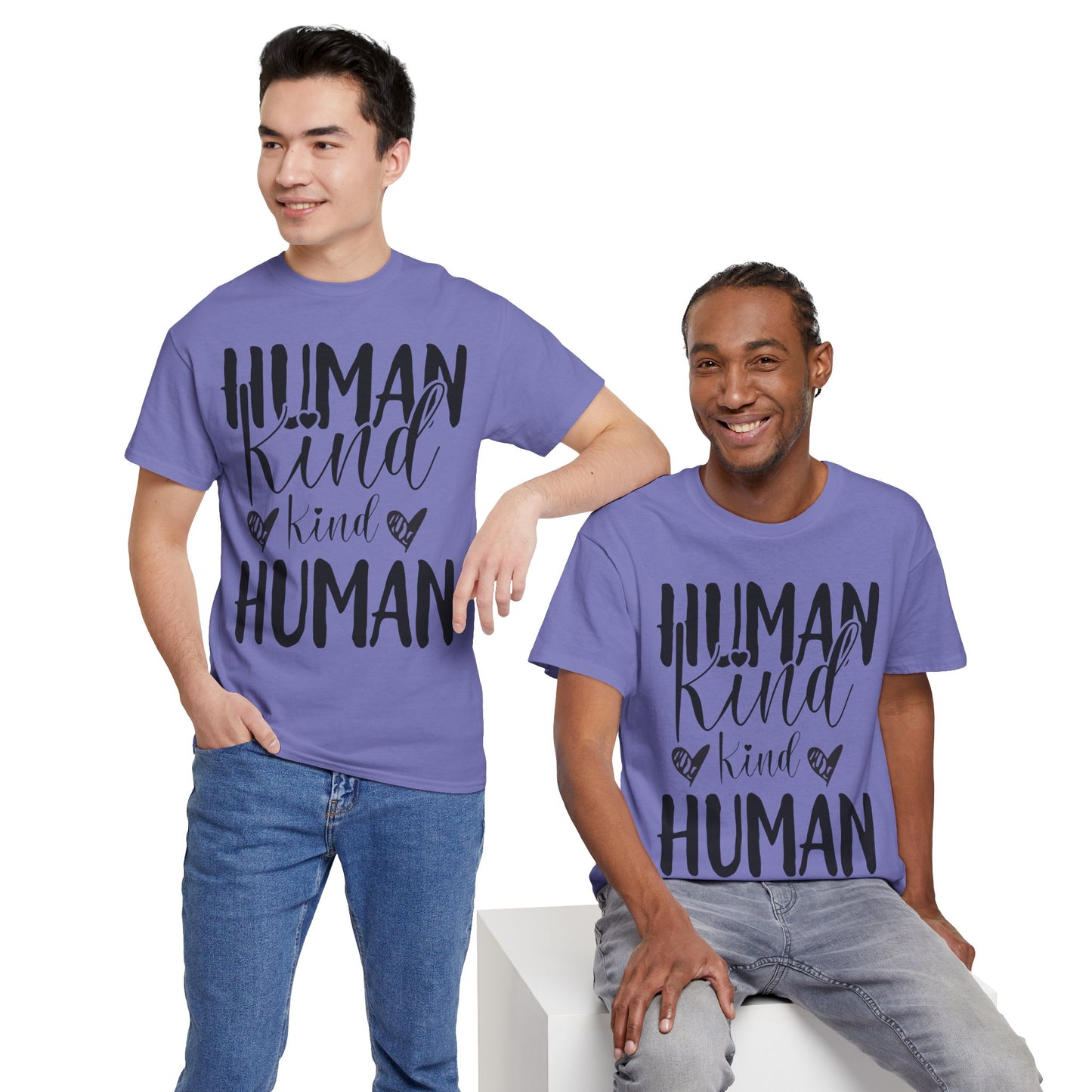Human Kind, Kind Human” T-Shirt – Inspirational Kindness Quote Unisex Graphic Tee