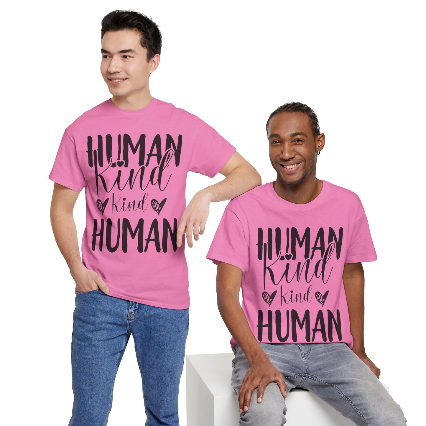 Human Kind, Kind Human” T-Shirt – Inspirational Kindness Quote Unisex Graphic Tee