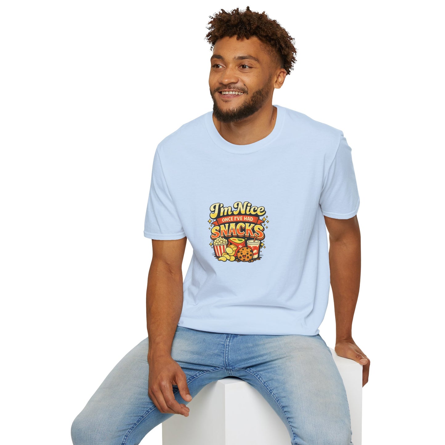 I’m Nice Once I’ve Had Snacks Retro Graphic Tee