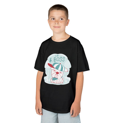 Like a Boss: Cool Cartoon Bulldog Graphic Kids' T-Shirt