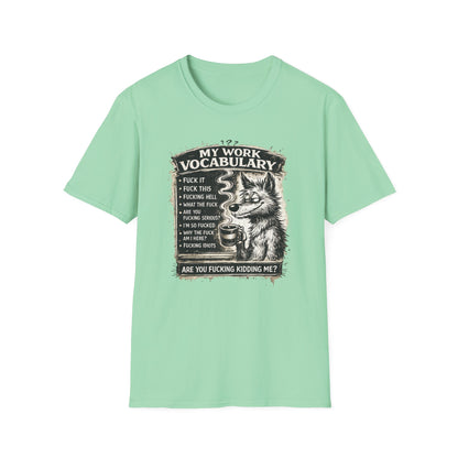 My Work Vocabulary Shirt | Funny Office Humor Graphic Tee