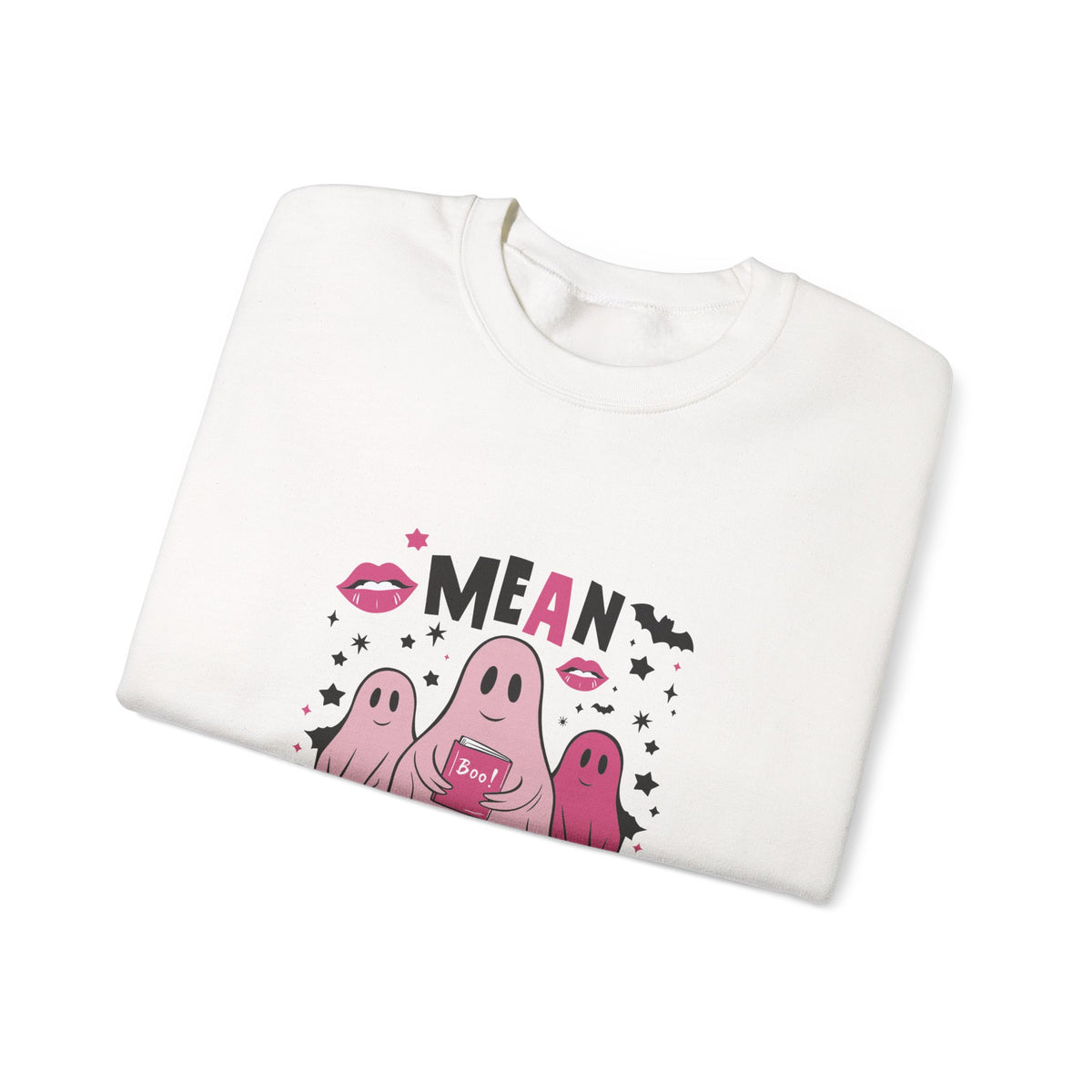 Mean Ghouls Halloween Sweatshirt | Cute Ghost Crewneck for Spooky Season