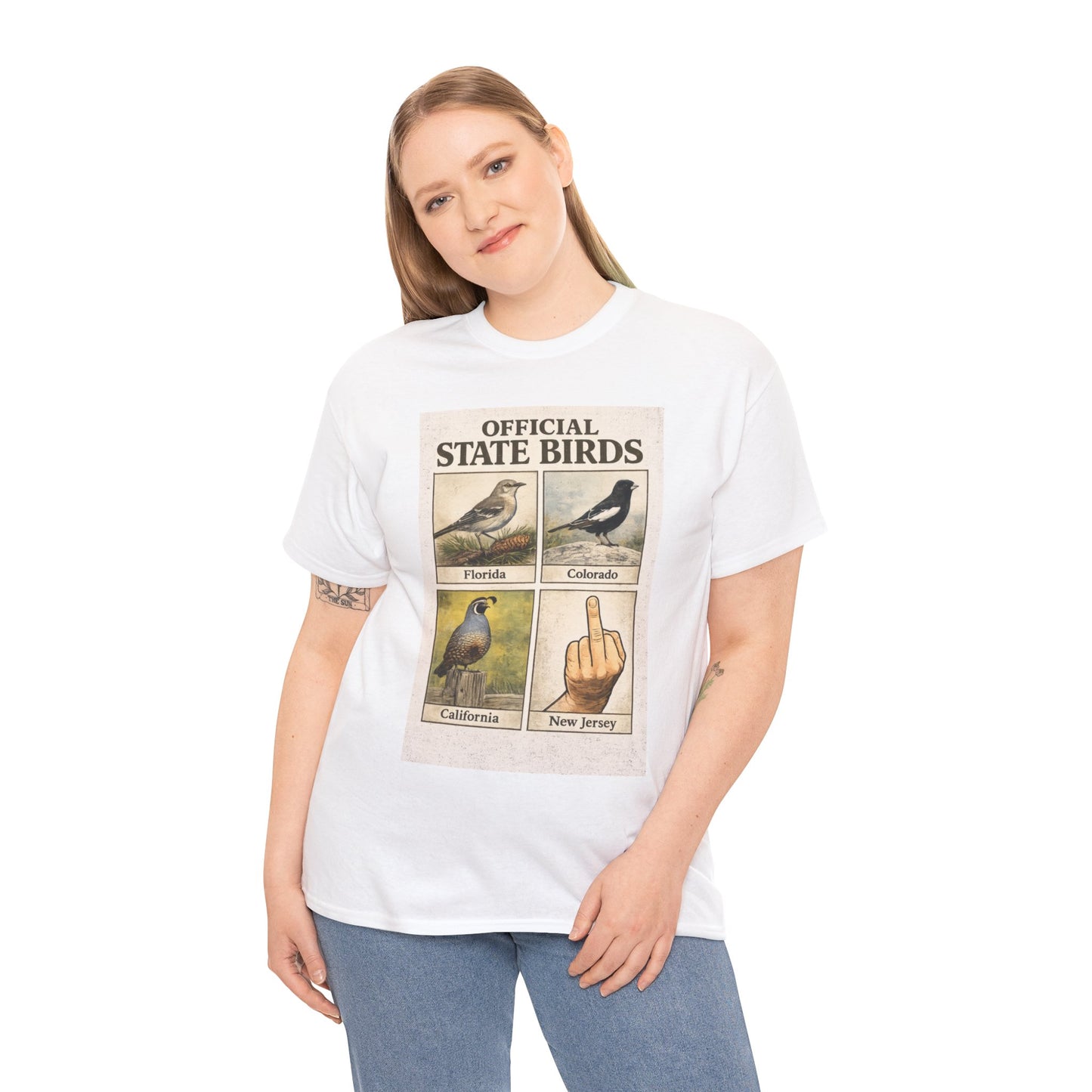 Official State Birds Shirt – Funny New Jersey Graphic Tee