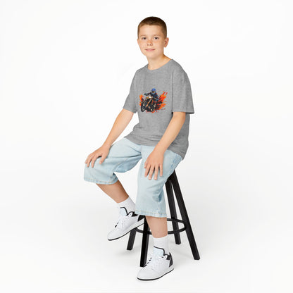 Ride in Style: Cool Motorcycle Racer Graphic Kids' T-Shirt