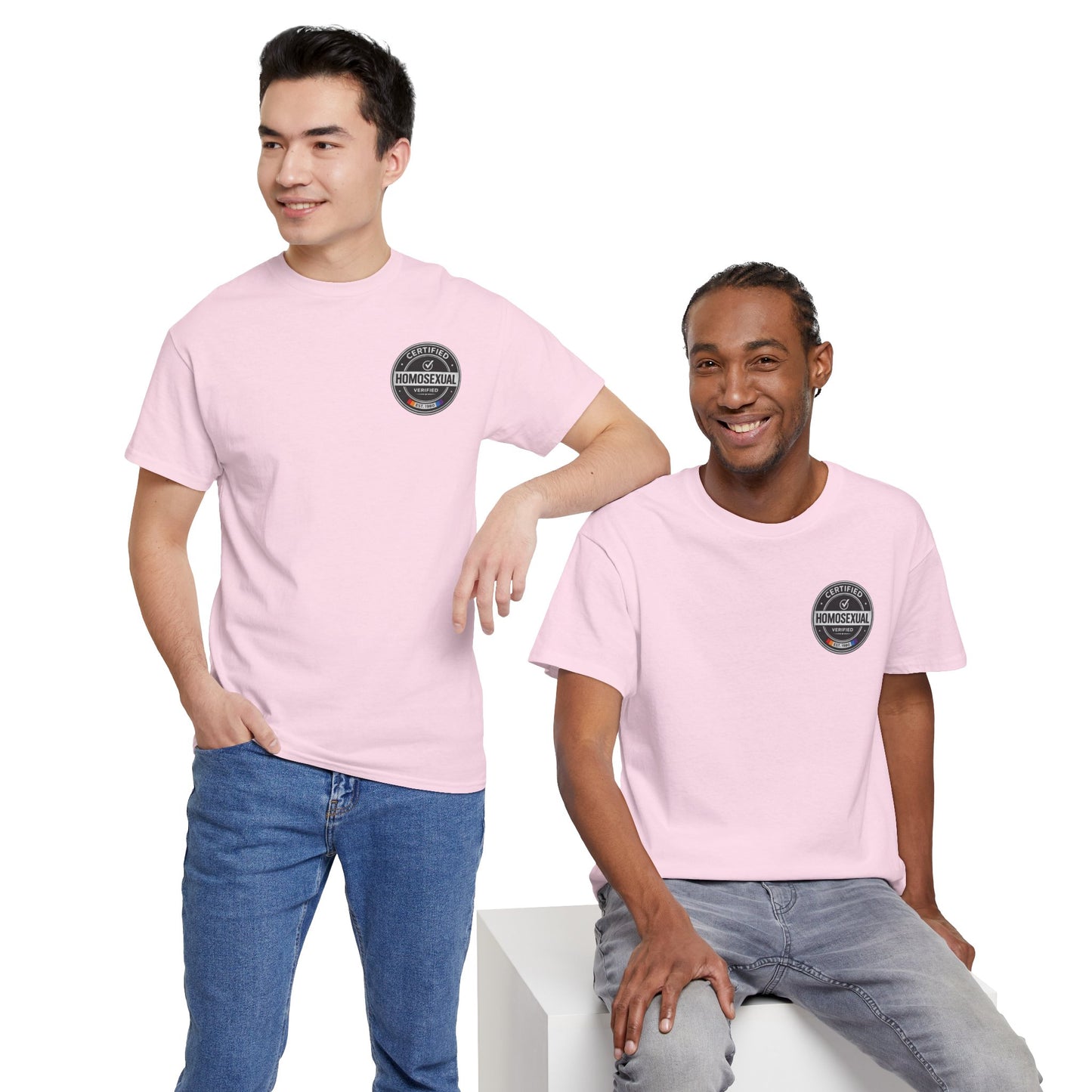 Certified Homosexual Shirt – Funny LGBTQ Pride Seal Graphic Tee
