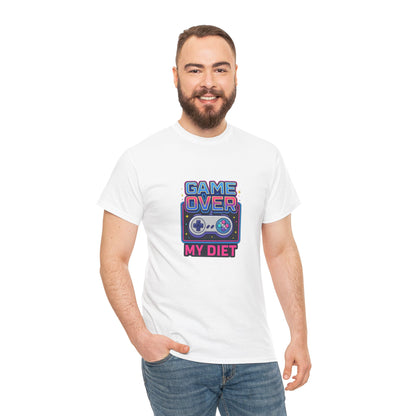 Game Over My Diet Shirt – Funny Gamer Food Graphic Tee