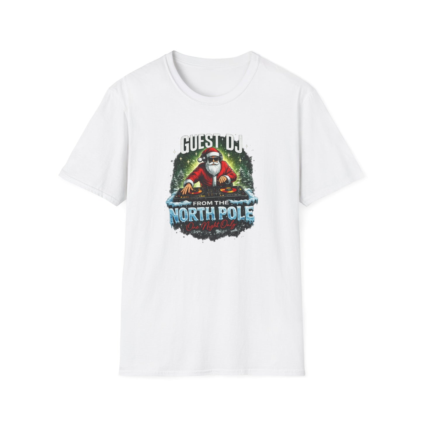 Guest DJ From the North Pole Christmas Shirt | Funny DJ Holiday Tee