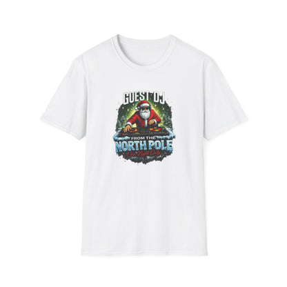 Guest DJ From the North Pole Christmas Shirt | Funny DJ Holiday Tee
