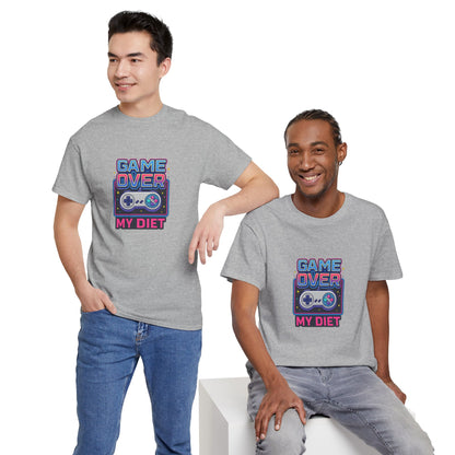 Game Over My Diet Shirt – Funny Gamer Food Graphic Tee