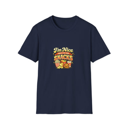 I’m Nice Once I’ve Had Snacks Retro Graphic Tee
