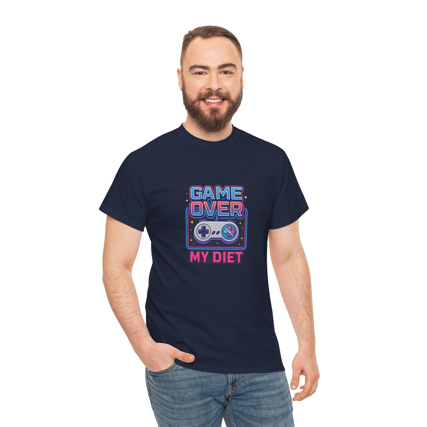 Game Over My Diet Shirt – Funny Gamer Food Graphic Tee