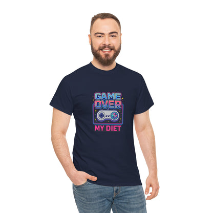 Game Over My Diet Shirt – Funny Gamer Food Graphic Tee