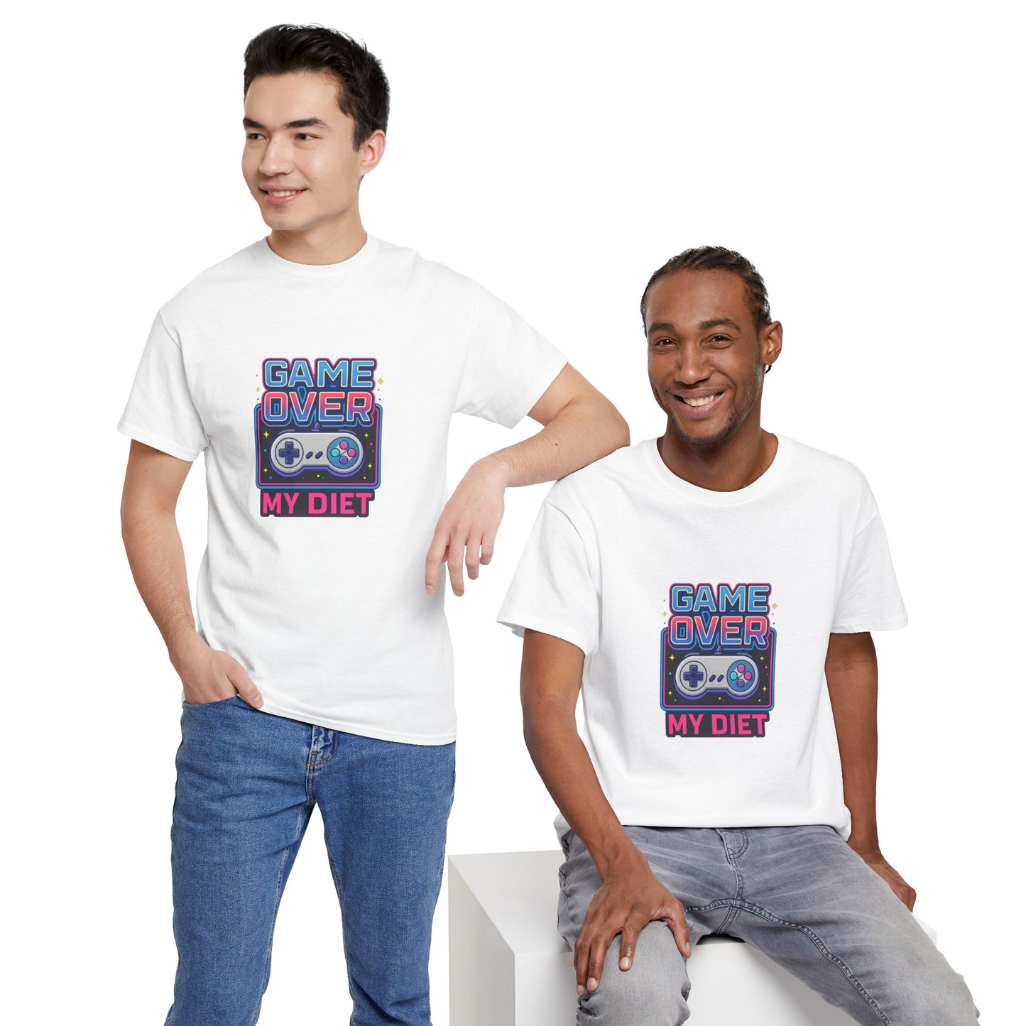 Game Over My Diet Shirt – Funny Gamer Food Graphic Tee