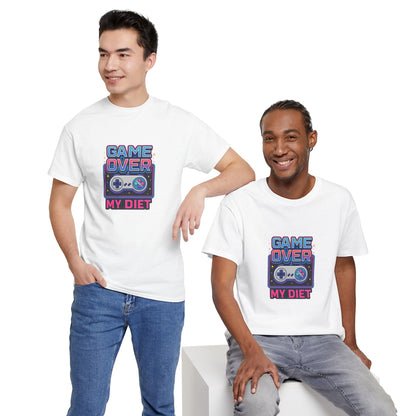 Game Over My Diet Shirt – Funny Gamer Food Graphic Tee