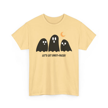 Let's Get Sheet-Faced Unisex Heavy Cotton Tee