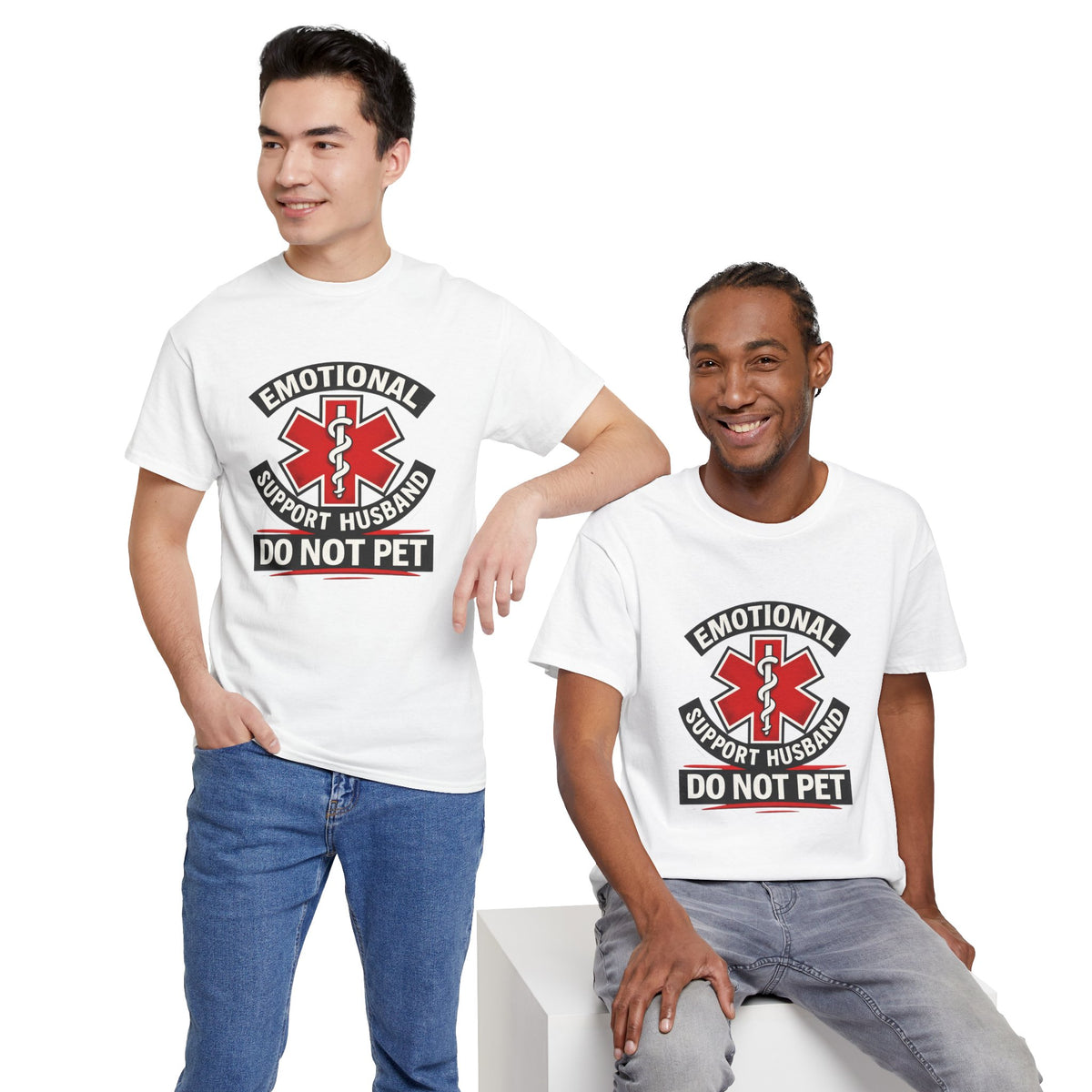 Emotional Support Husband “Do Not Pet” Shirt – Funny Husband Tee