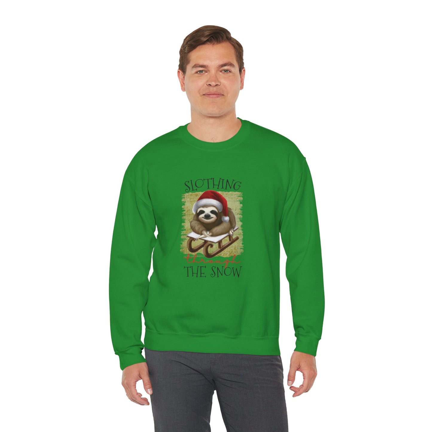 Slothing Through the Snow" Christmas Sweatshirt