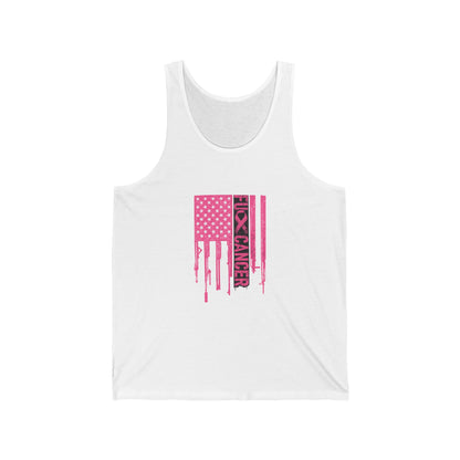 Breast Cancer Awareness Drip Flag Tank