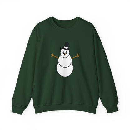Minimalist Snowman Sweatshirt – Classic Winter Holiday Cozy Pullover