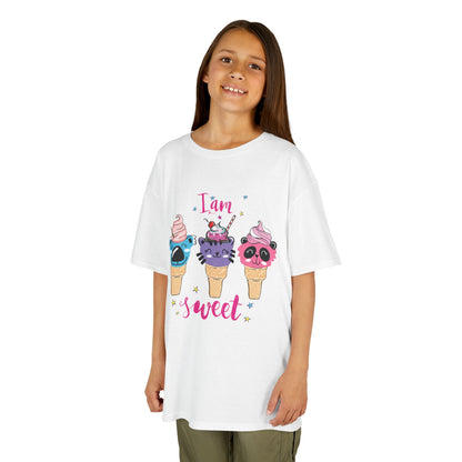 I Am Sweet: Adorable Ice Cream Cone Graphic Kids' T-Shirt