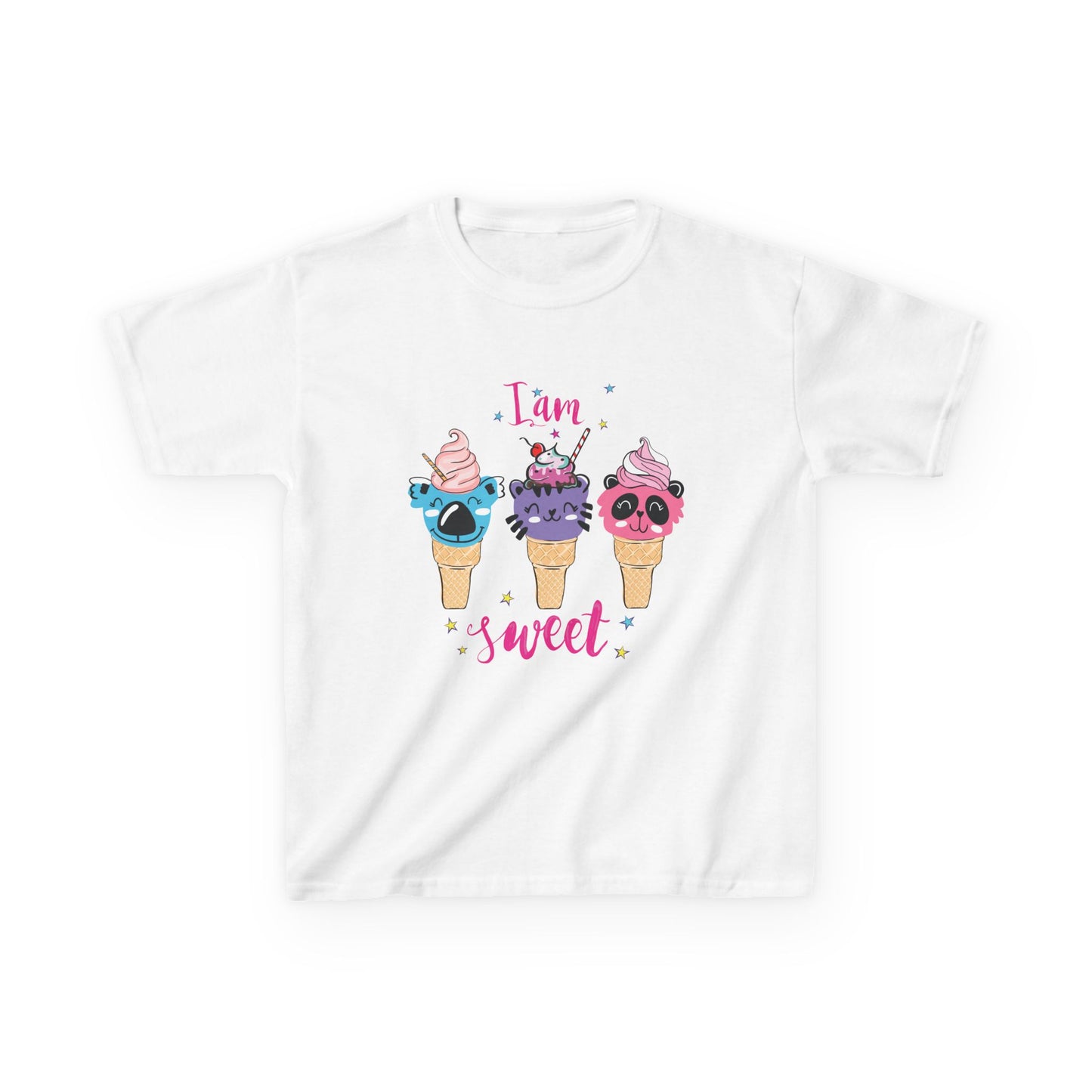I Am Sweet: Adorable Ice Cream Cone Graphic Kids' T-Shirt