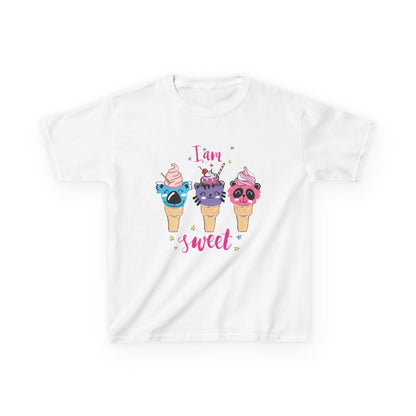 I Am Sweet: Adorable Ice Cream Cone Graphic Kids' T-Shirt