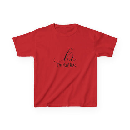 Hi I'm New Here: Fun and Friendly Kids' T-Shirt –  for Little Adventurers!