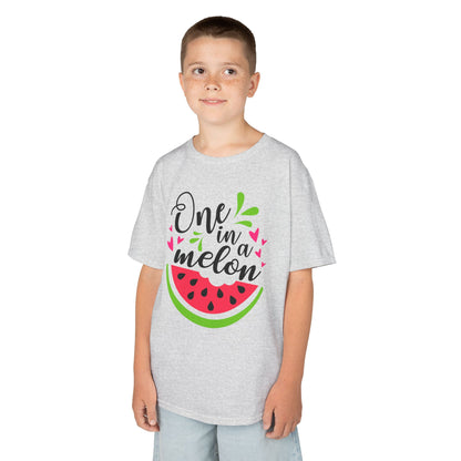 One in a Melon: Fun Cartoon Watermelon Graphic Kids' T-Shirt