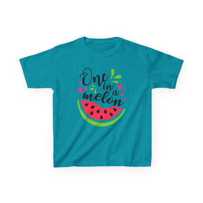 One in a Melon: Fun Cartoon Watermelon Graphic Kids' T-Shirt
