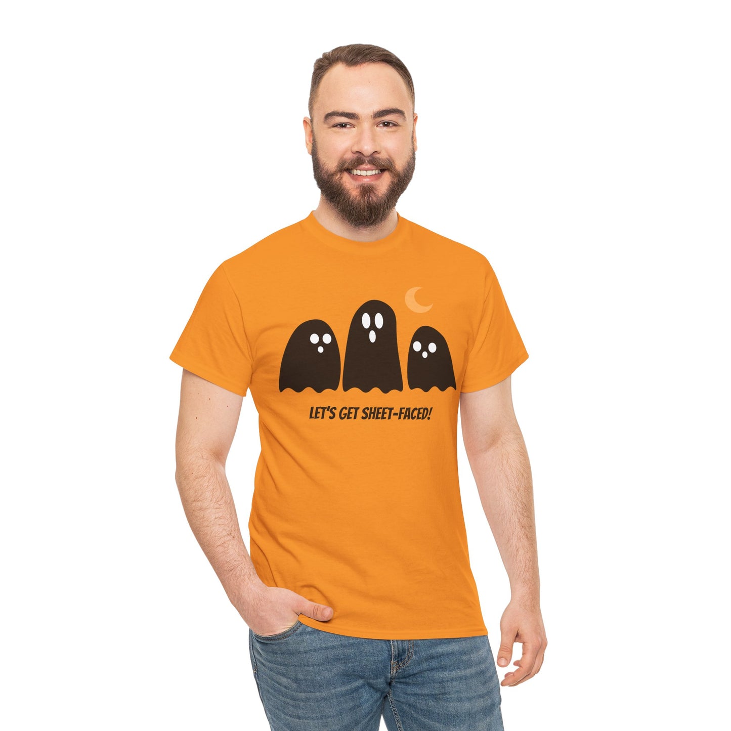 Let's Get Sheet-Faced Unisex Heavy Cotton Tee