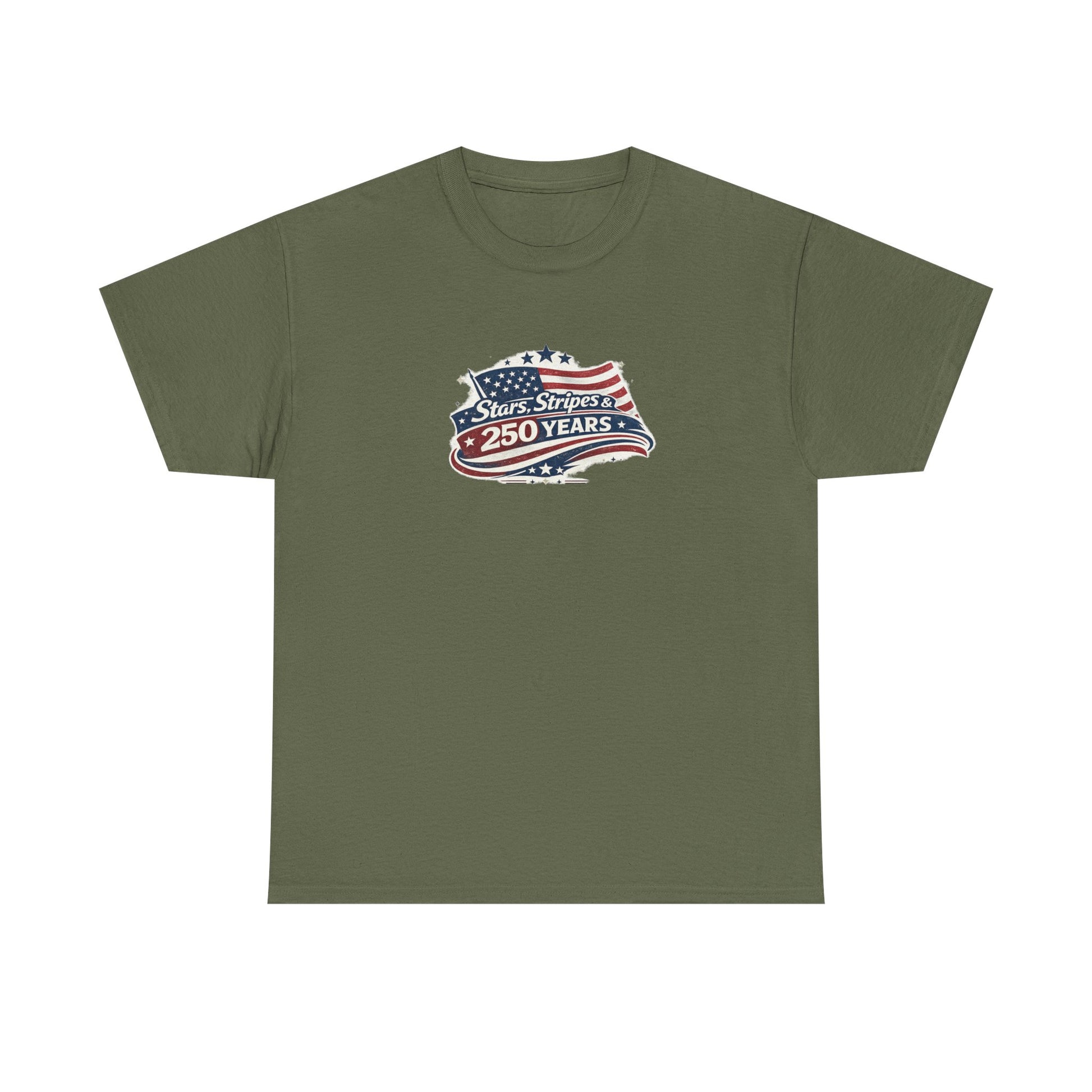 Camiseta: Stars And Stripes Flow Diseño - Bandera USA T-Shirt - Regalo Hombre-s Y Mujer-es - Estados Unidos De América - United States - Bike-r Rock Motero Chopper - Army (XXL