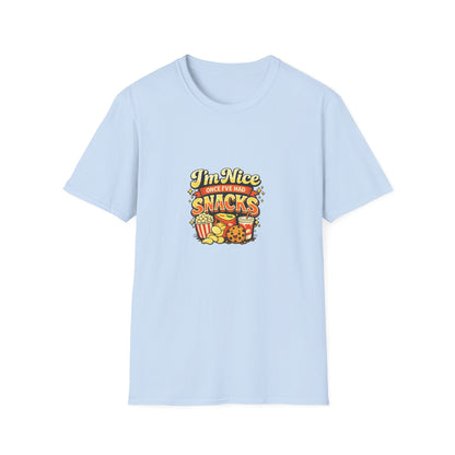 I’m Nice Once I’ve Had Snacks Retro Graphic Tee
