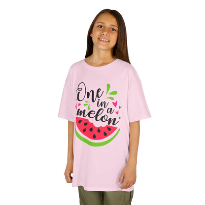 One in a Melon: Fun Cartoon Watermelon Graphic Kids' T-Shirt