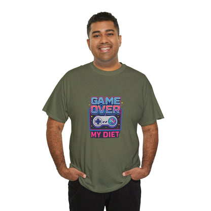 Game Over My Diet Shirt – Funny Gamer Food Graphic Tee