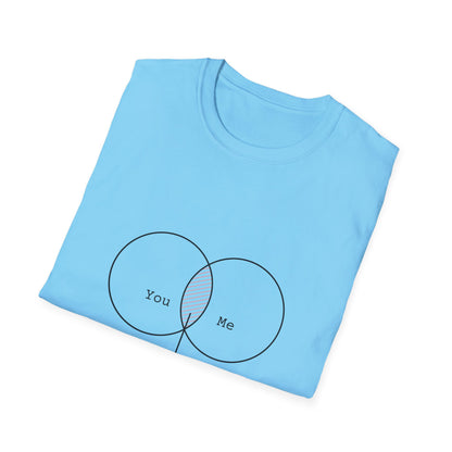 You + Me = Kapowww! T-Shirt – Funny Geek Love Venn Diagram Tee
